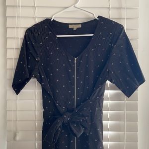 Maple Leaf Front Tie Jumpsuit, S